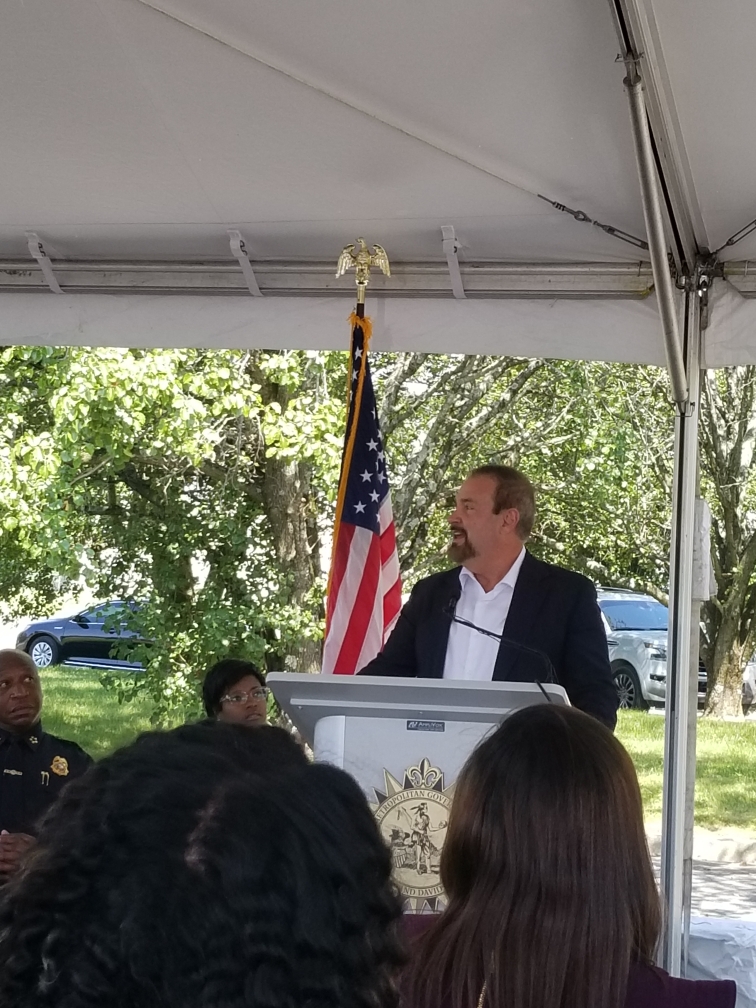 David Benton Speaking at Groundbreaking for Southeast Police Precinct
